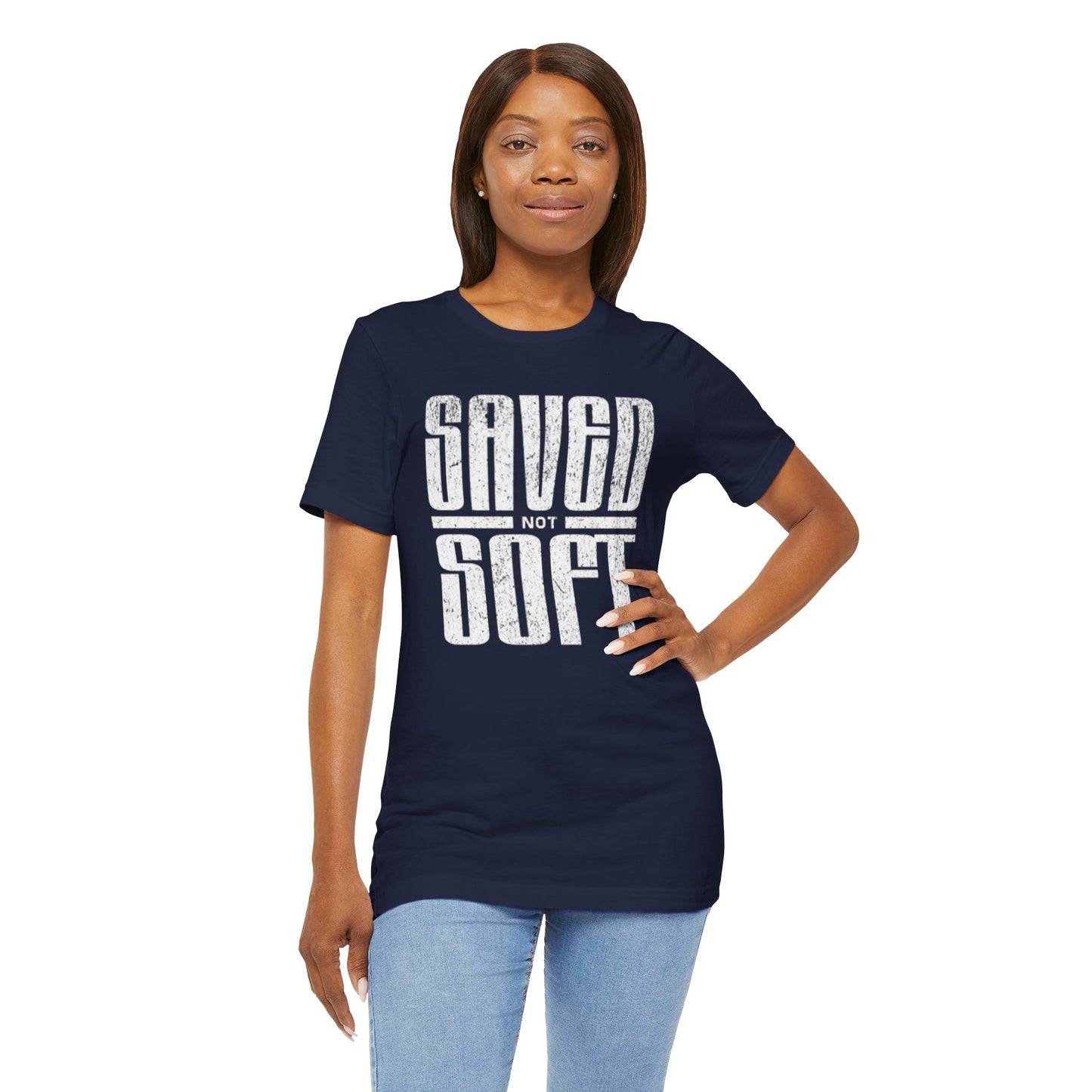 Saved Soft Unisex Jersey Tee - Comfortable Casual Wear for Everyday