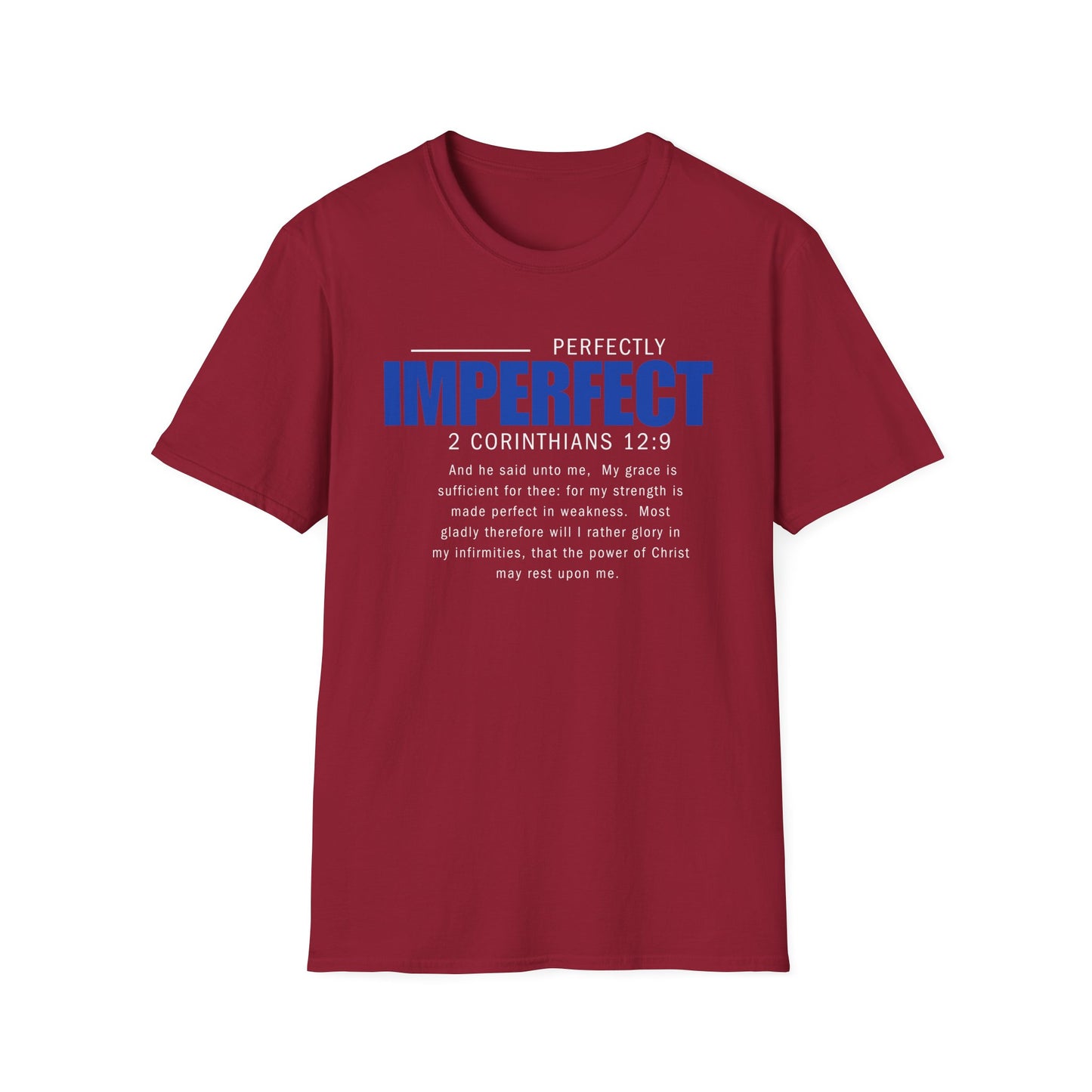 Perfectly Imperfect Unisex T-Shirt - Inspirational Faith-Based Apparel
