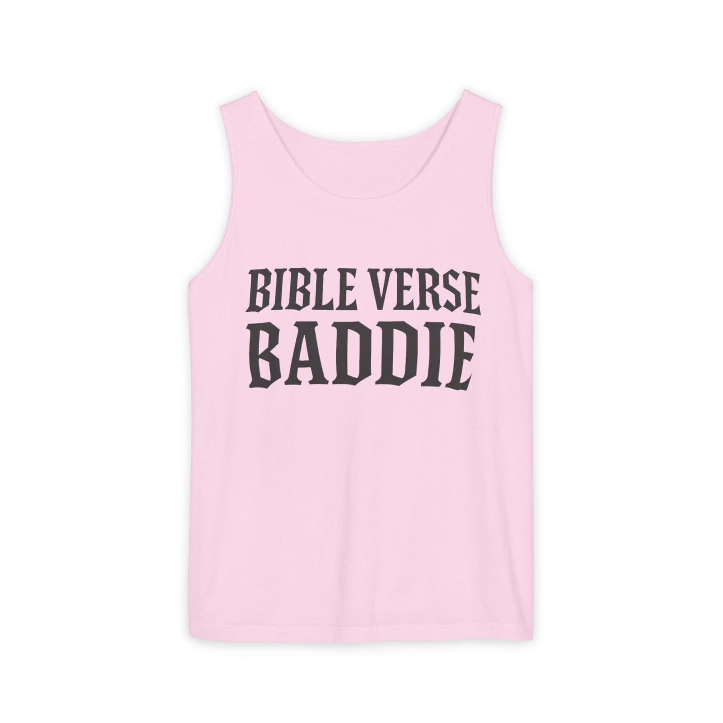 Bible Verse Baddie Unisex Garment-Dyed Tank Top