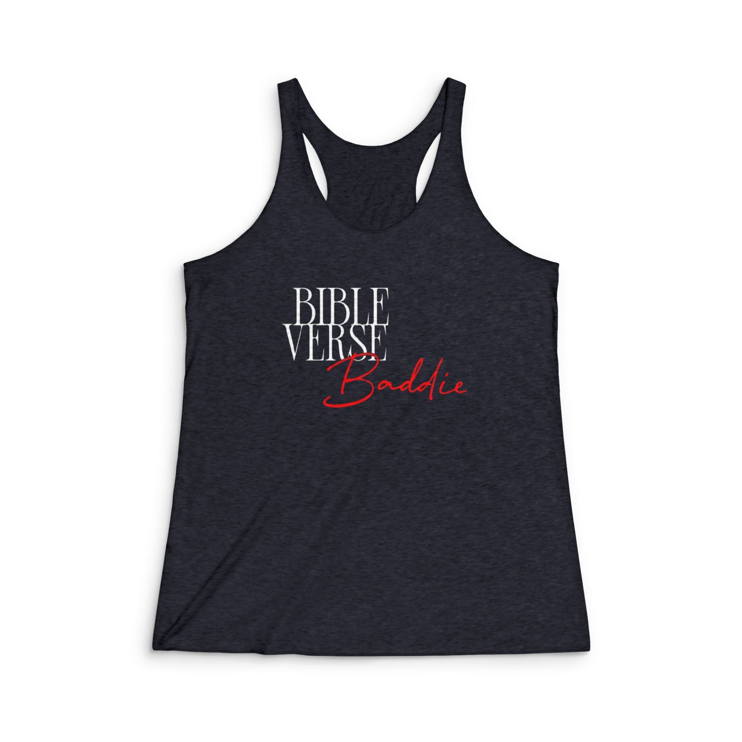 Bible Verse Baddie Women's Racerback Tank - Faith-Inspired Trendy Sportswear