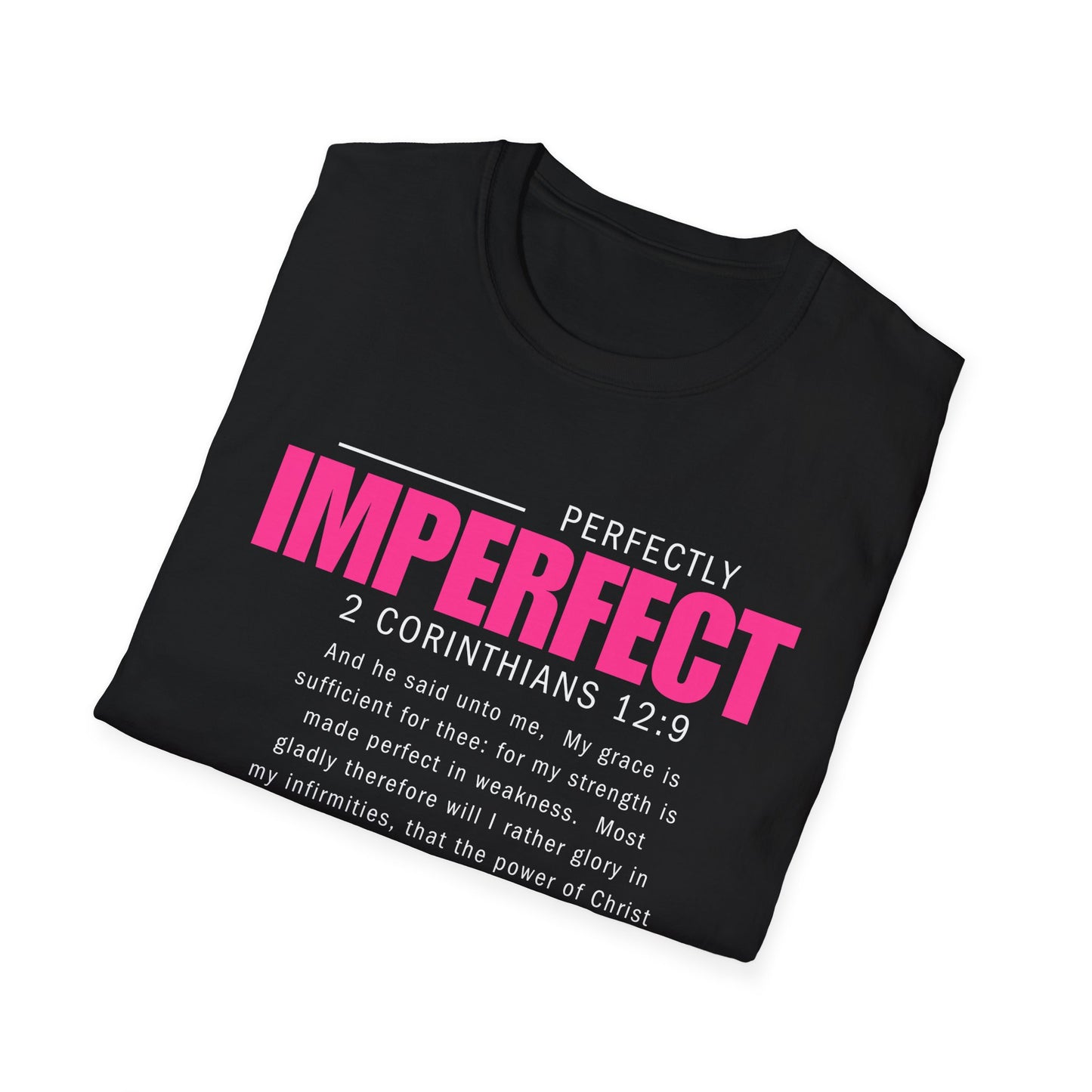 Perfectly Imperfect Inspirational Unisex T-Shirt