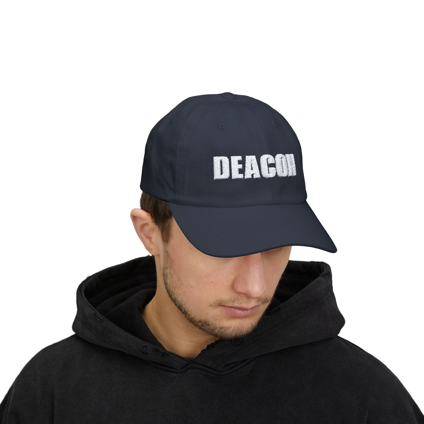 Classic Dad Cap - DEACON Embroidered Cotton Cap for Men and Women, Perfect Gift for Father's Day and Casual Outings