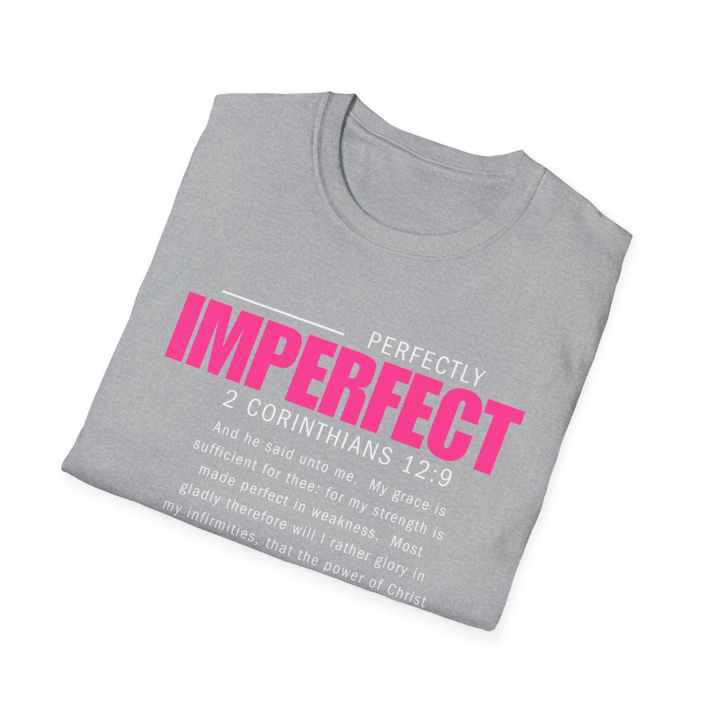 Perfectly Imperfect Inspirational Unisex T-Shirt