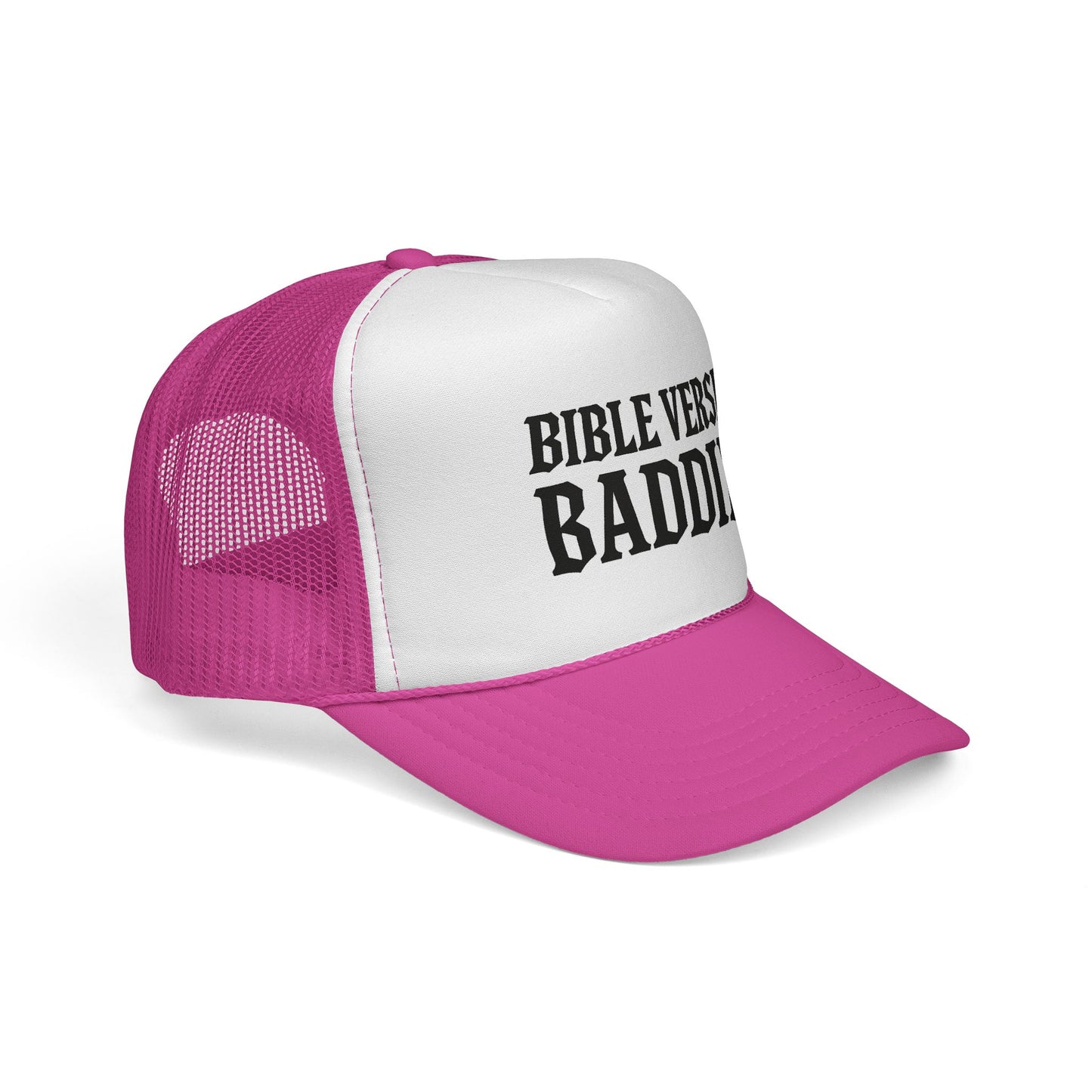 Bible Verse Baddie Trucker Cap | Christian Faith Mesh Hat