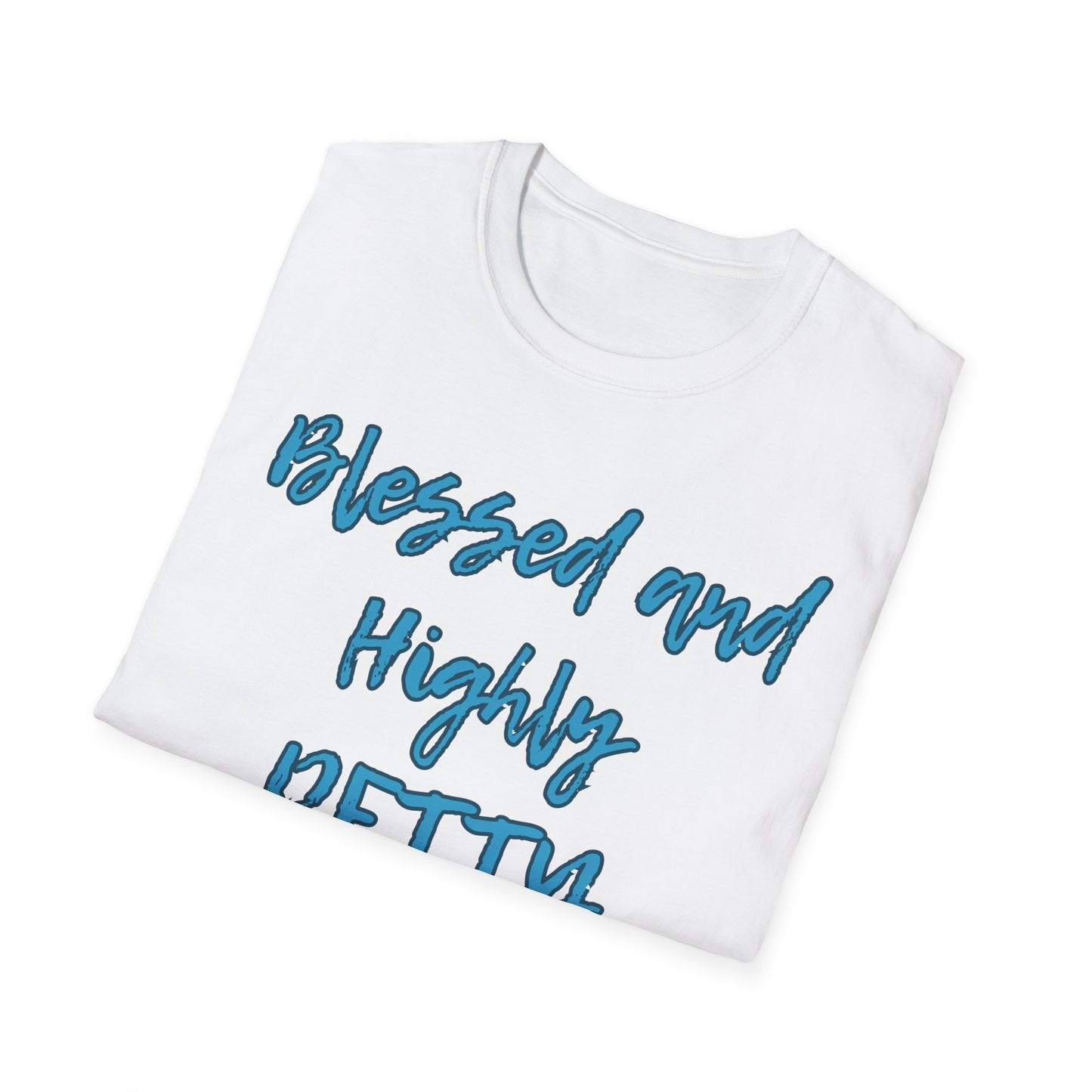 Blessed and Highly Petty Unisex Softstyle T-Shirt