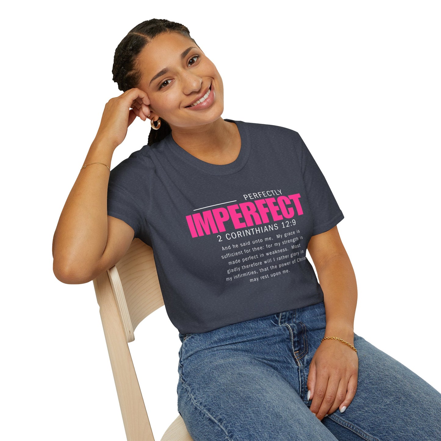 Perfectly Imperfect Inspirational Unisex T-Shirt