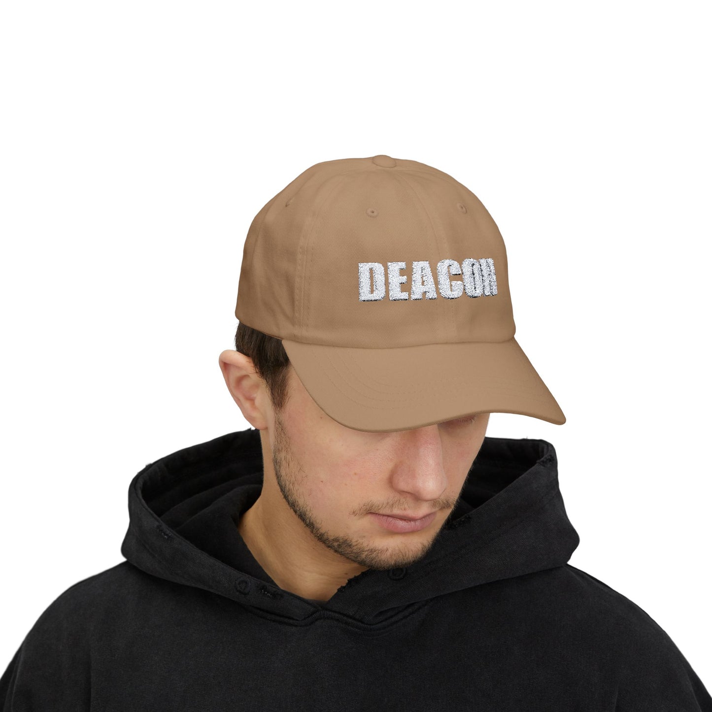 Classic Dad Cap - DEACON Embroidered Cotton Cap for Men and Women, Perfect Gift for Father's Day and Casual Outings