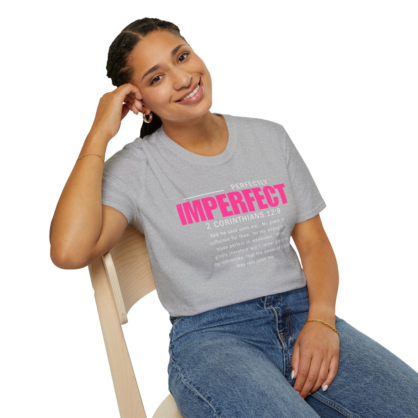 Perfectly Imperfect Inspirational Unisex T-Shirt