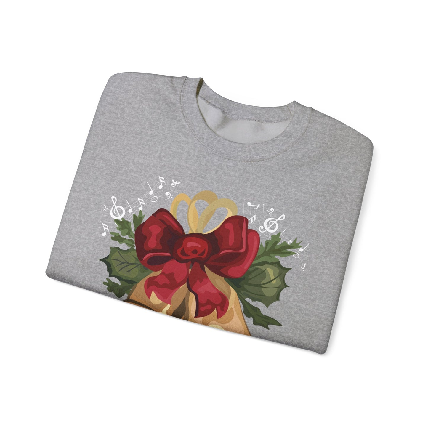 Christmas Bells Crewneck Sweatshirt - 'Jingle All the Way!' Unisex Holiday Sweatshirt