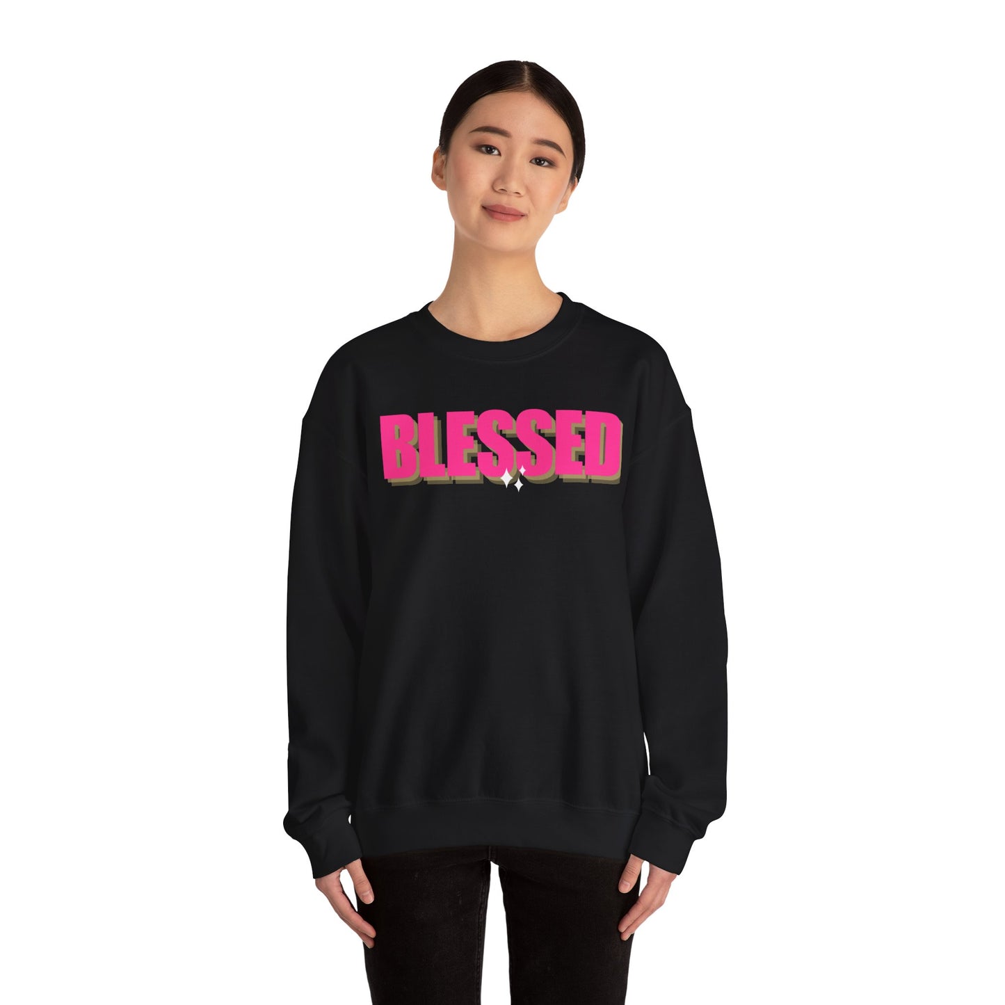 Blessed Unisex Heavy Blend™ Crewneck Sweatshirt - Cozy & Inspirational Apparel