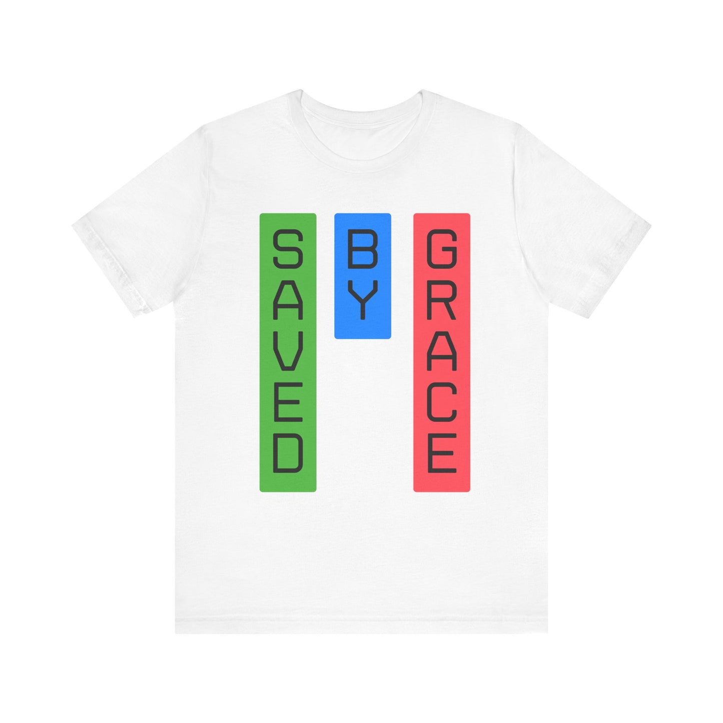 Saved By Grace Unisex Short Sleeve Tee - Faith and Inspiration T-Shirt