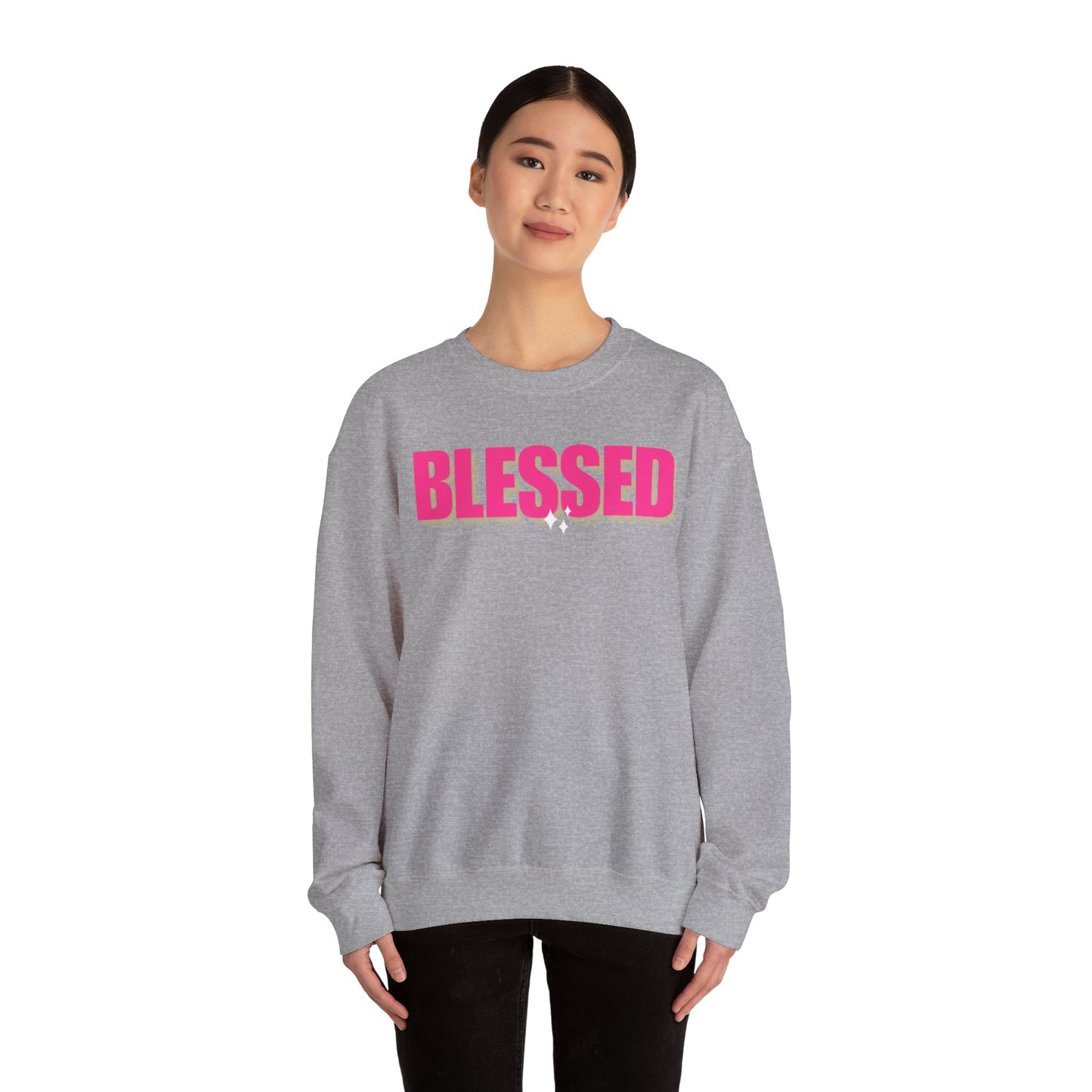 Blessed Unisex Heavy Blend™ Crewneck Sweatshirt - Cozy & Inspirational Apparel