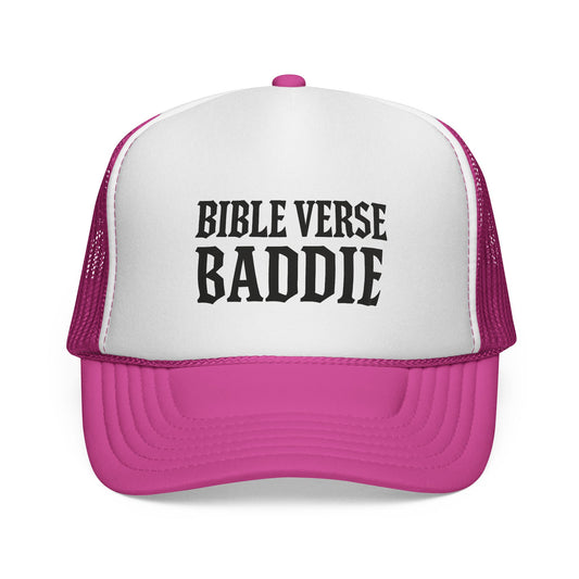 Bible Verse Baddie Trucker Cap | Christian Faith Mesh Hat