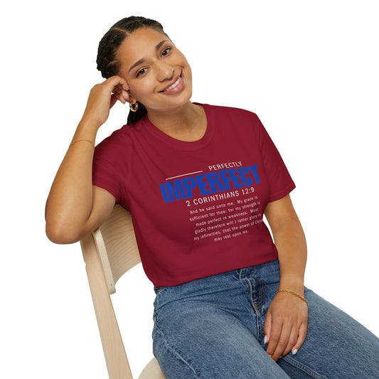 Perfectly Imperfect Unisex T-Shirt - Inspirational Faith-Based Apparel