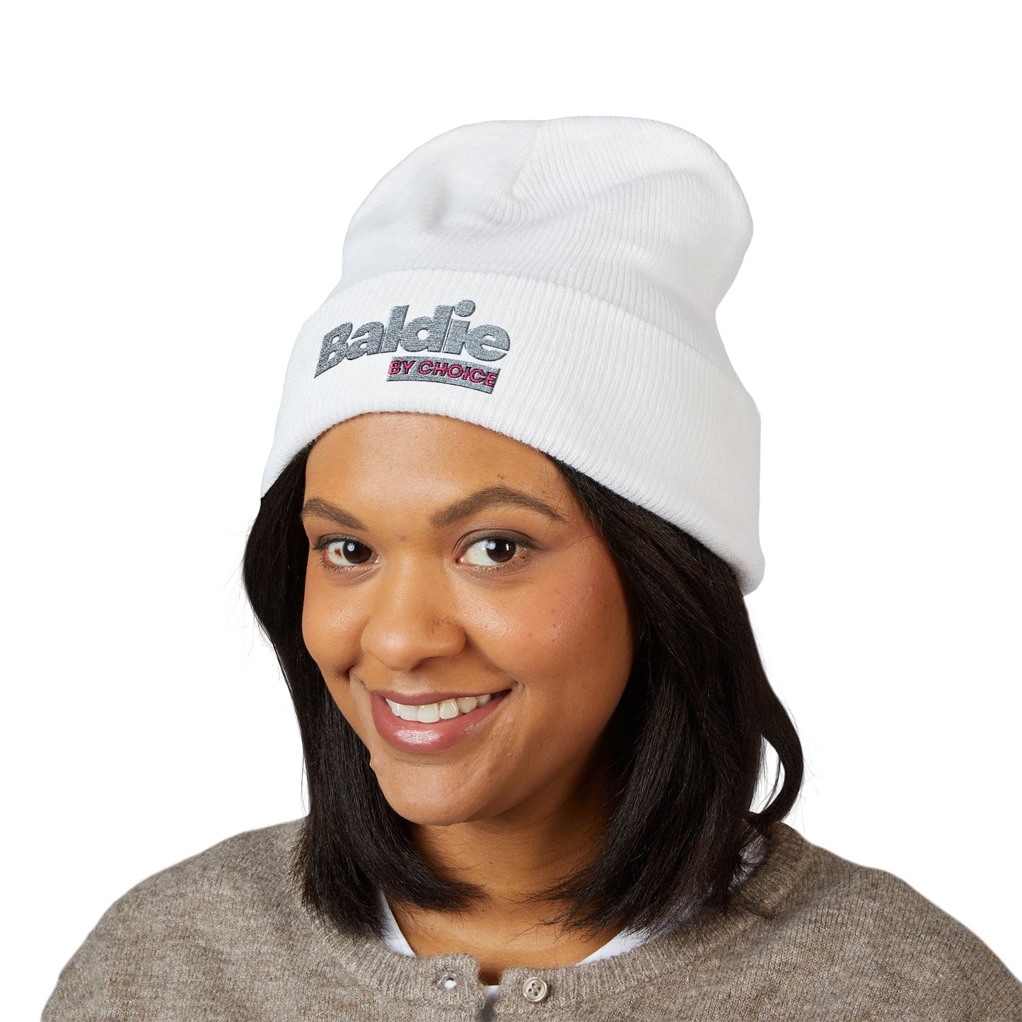 Barbie Embroidered Cuffed Beanie | Sparkle Logo Winter Hat