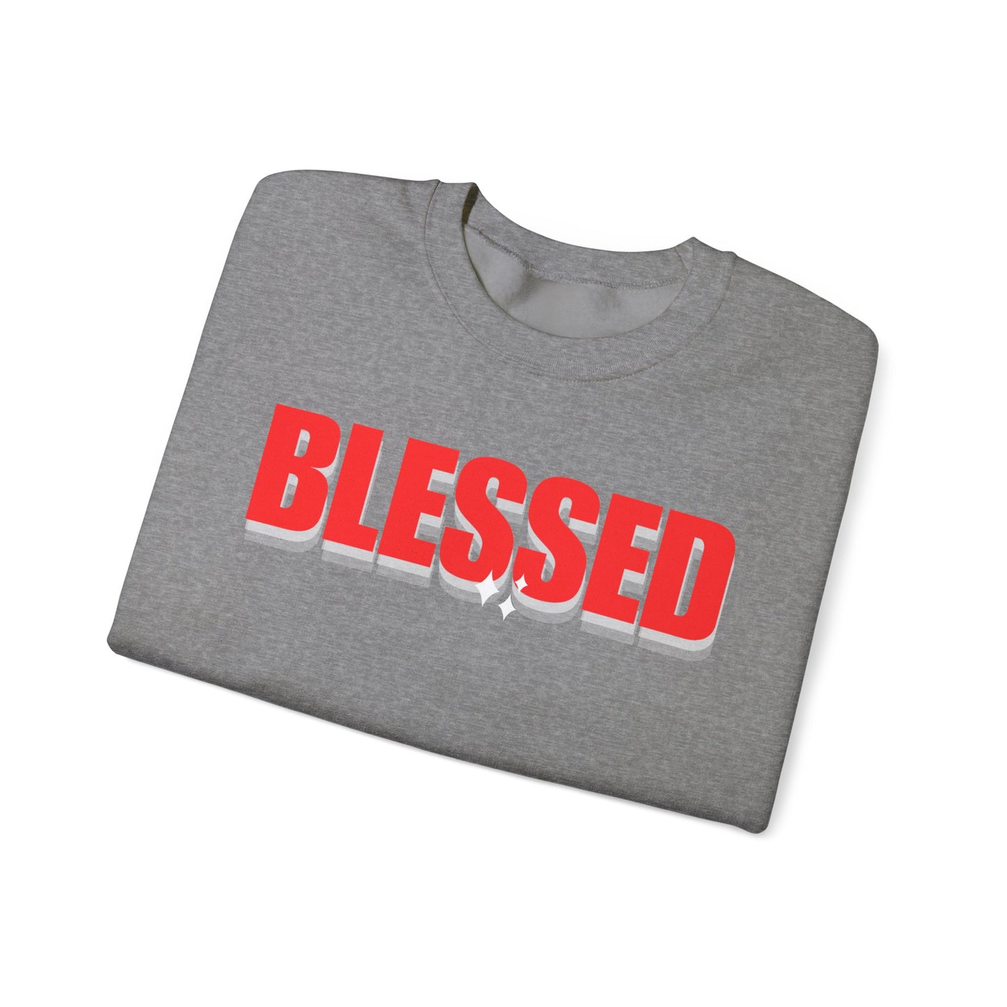 Blessed Unisex Heavy Blend™ Crewneck Sweatshirt - Cozy Faith-Inspired Apparel