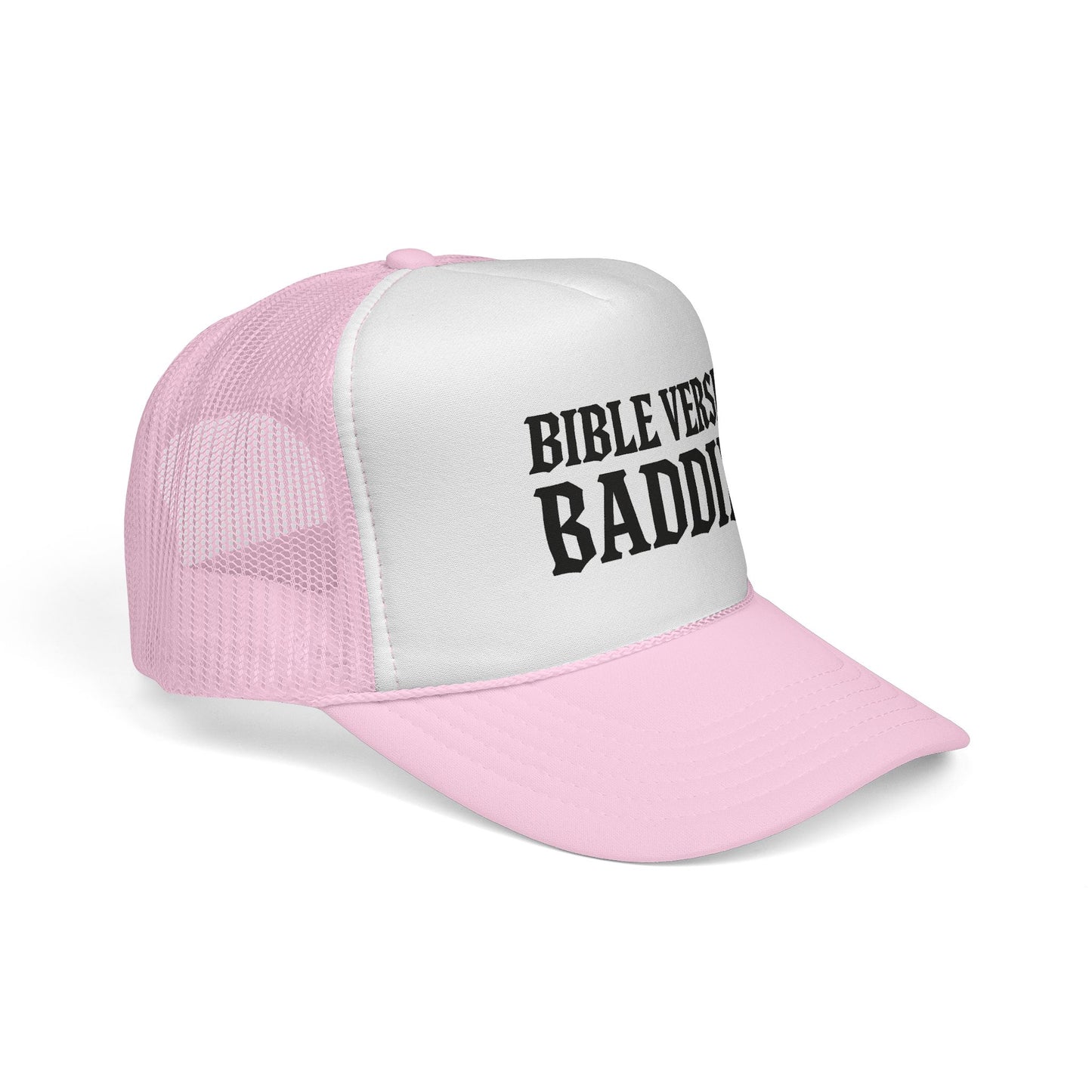 Bible Verse Baddie Trucker Cap | Christian Faith Mesh Hat