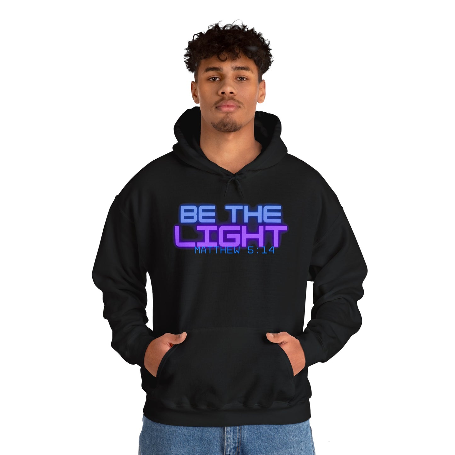 Be The Light Hooded Sweatshirt | Unisex Inspirational Apparel