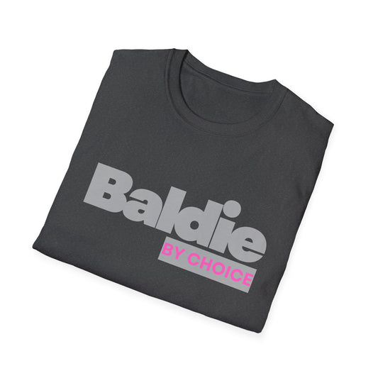 Baldie by Choice T-Shirt | Bold Typographic Hair Positive Tee