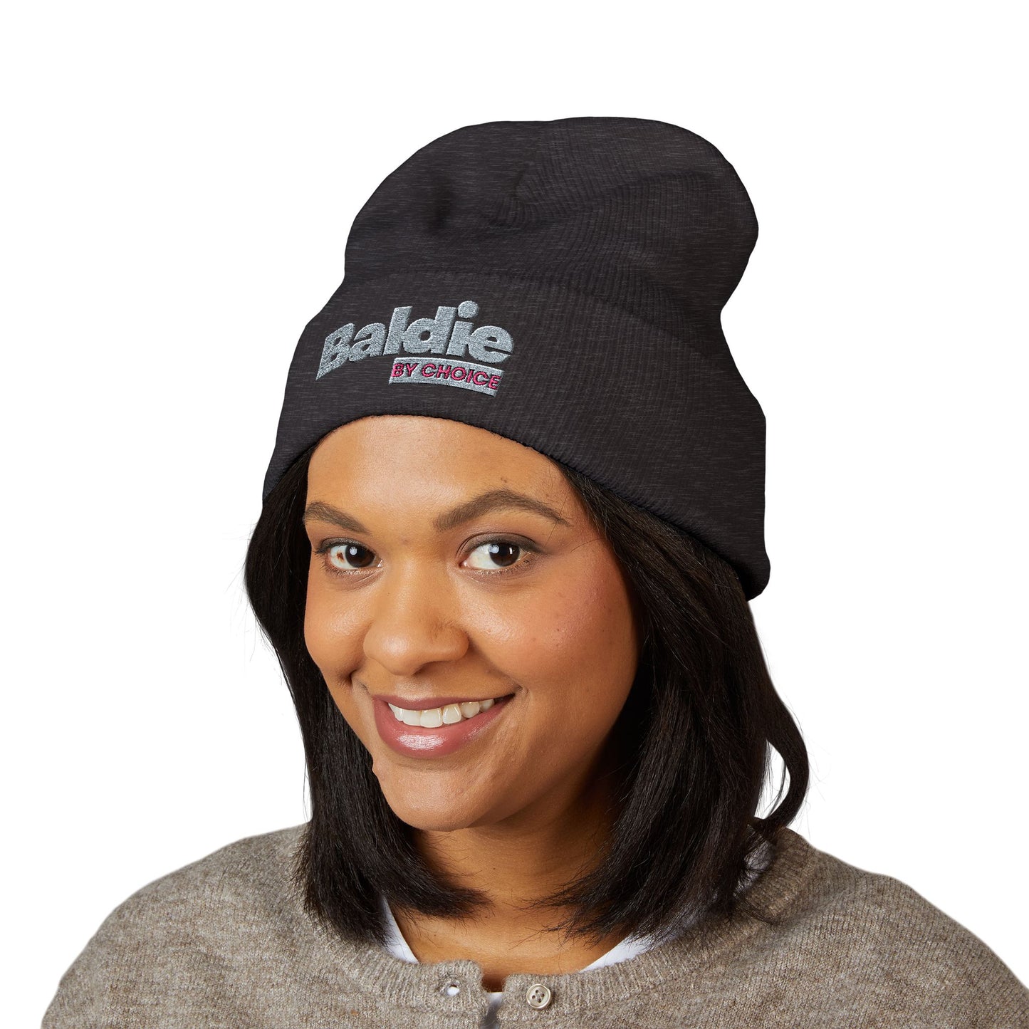 Barbie Embroidered Cuffed Beanie | Sparkle Logo Winter Hat
