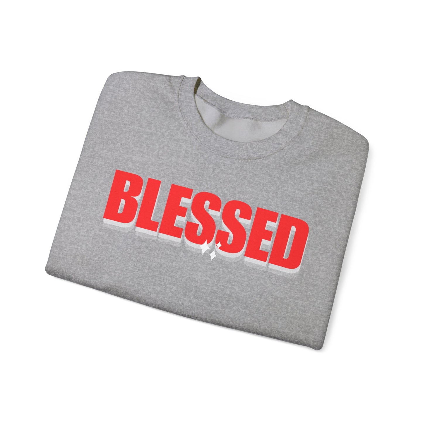 Blessed Unisex Heavy Blend™ Crewneck Sweatshirt - Cozy Faith-Inspired Apparel