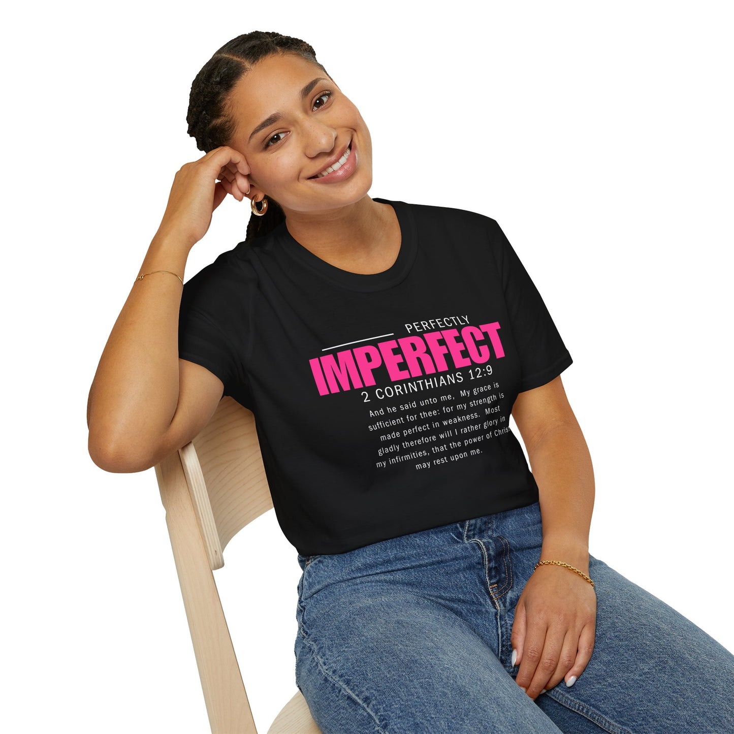 Perfectly Imperfect Inspirational Unisex T-Shirt