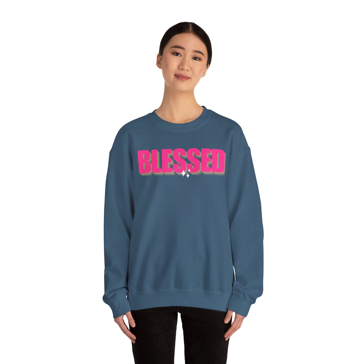 Blessed Unisex Heavy Blend™ Crewneck Sweatshirt - Cozy & Inspirational Apparel