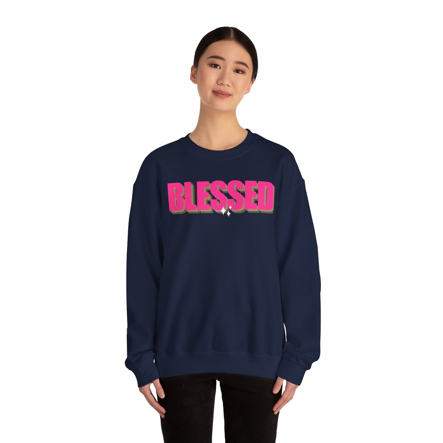 Blessed Unisex Heavy Blend™ Crewneck Sweatshirt - Cozy & Inspirational Apparel